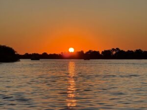 Sunset in Zambezi River