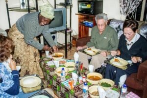 home hosted meal